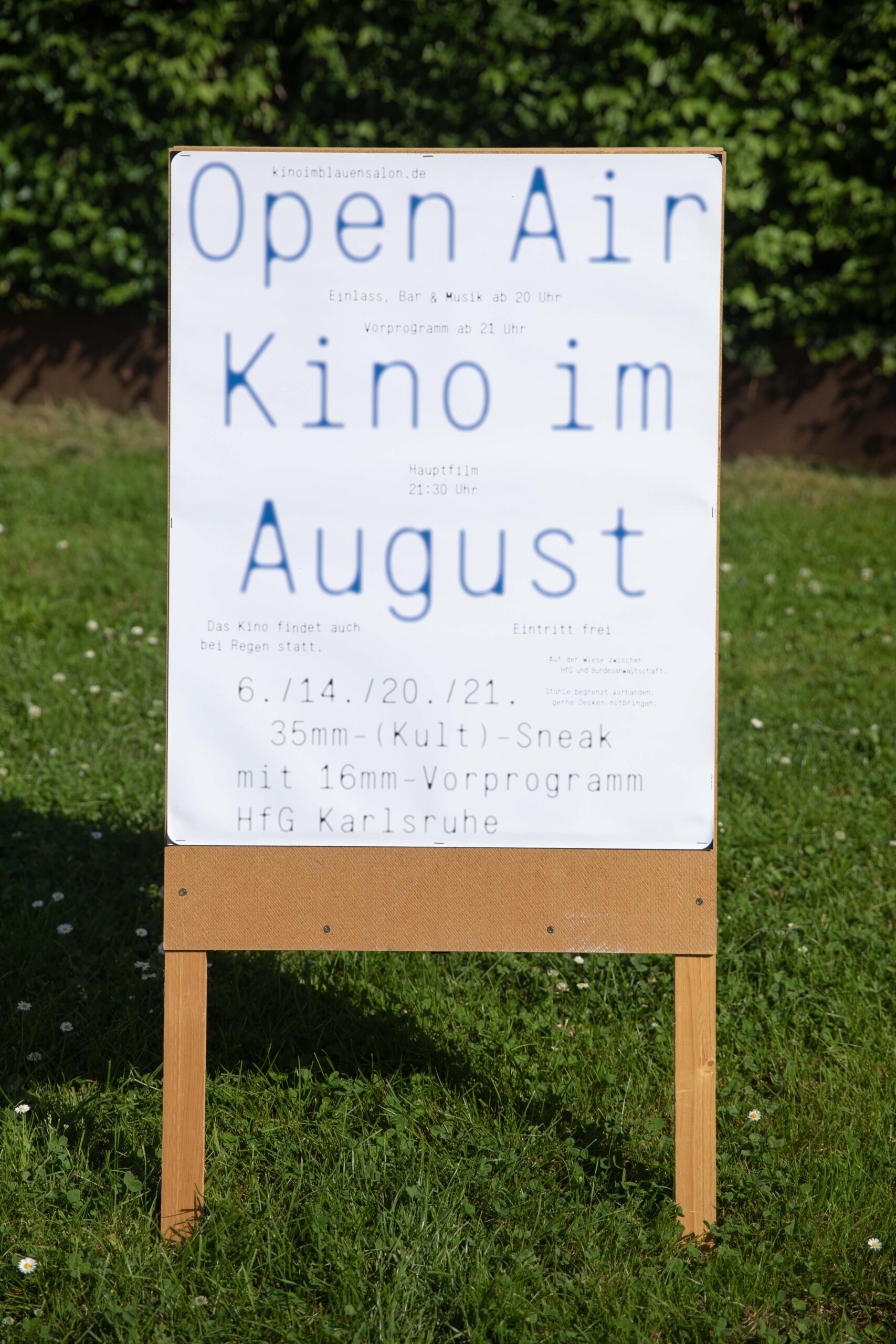 Open Air Kino 2021 Plakat August